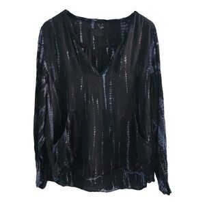 Zadig & Voltaire Black and Blue Blouse